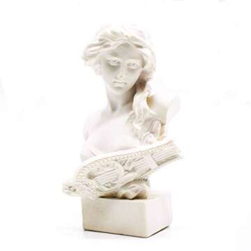 picaru Resin Bust Statue 2.95 Inch White Sculpture