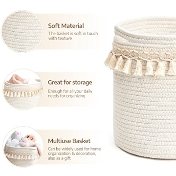 Mkono Macrame Basket for Stylish Home Storage Solutions