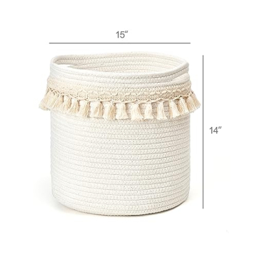 Mkono Macrame Basket for Stylish Home Storage Solutions