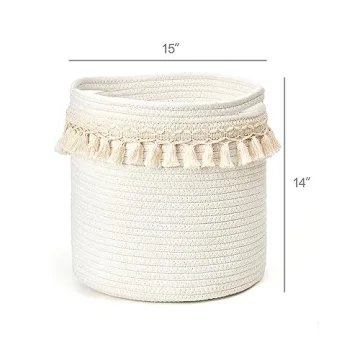 Mkono Macrame Basket for Stylish Home Storage Solutions