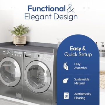 OfficeSimpli Washer Dryer Countertop for Laundry Room