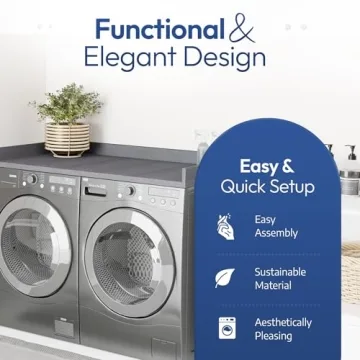 OfficeSimpli Washer Dryer Countertop for Laundry Room