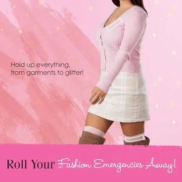 Hollywood Fashion Secrets Liquid Fashion Tape Mini, Roll-On Skin Adhesive, 1 Oz