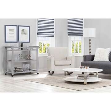 Delta Children Lancaster Changing Table with Wheels and Pad