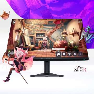 Alienware AW2724DM Gaming Monitor - 27" QHD 180Hz w Overclock, AMD FreeSync Premium Pro, NVIDIA G-SY...