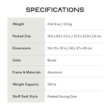 NEMO Equipment Moonlander Dual-Height Camp Table - One Size - Boreal