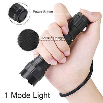 Feyachi FL21-MB Tactical Flashlight 1200 Lumen LED Flash Light