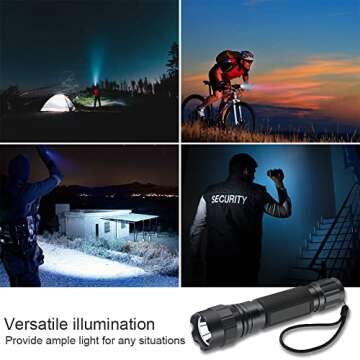 Feyachi FL21-MB Tactical Flashlight 1200 Lumen LED Flash Light