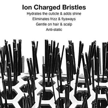 Olivia Garden Ceramic + Ion Round Thermal Hair Brush 0.5" for Styling