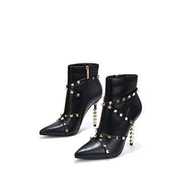 Stylish Cape Robbin Ines Stiletto High Heels Booties - Size 10