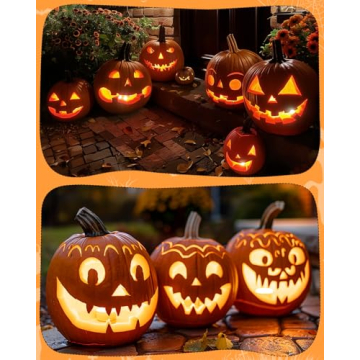 17 PCS Pumpkin Carving Kit with Tools & Candles