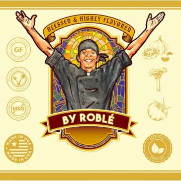 Blessed and Highly Flavored Black Garlic Seasoning by Chef Roblé, Gluten-Free, Low Sodium Mix, Garl...