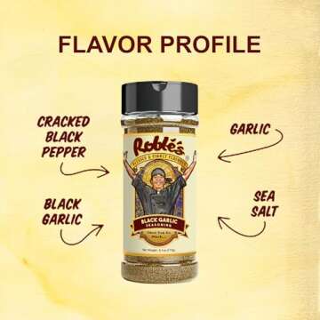 Gourmet Black Garlic Seasoning by Chef Roblé, MSG-Free