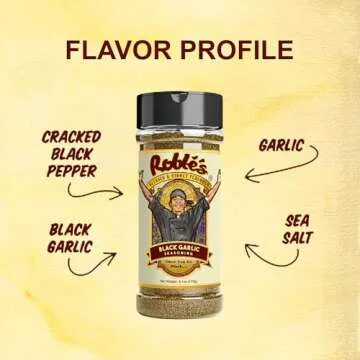 Gourmet Black Garlic Seasoning by Chef Roblé, MSG-Free