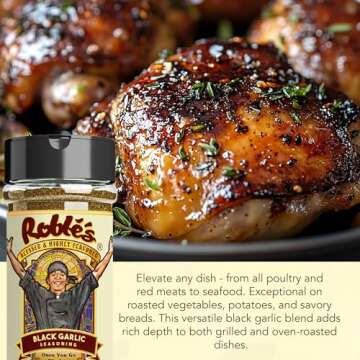 Gourmet Black Garlic Seasoning by Chef Roblé, MSG-Free