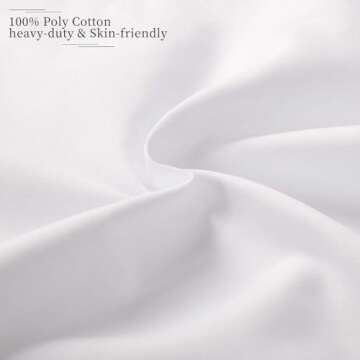 Fixwal 2pack Pillow Inserts, 26x26 Inches White Polyester Indoor Decorative Euro Pillow Inserts, Squ...