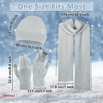 Winter Beanie Scarf and Glove Set for All