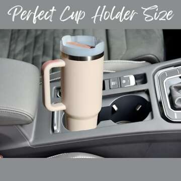 40oz Insulated Tumbler, Reusable Vacuum Quencher Tumbler with Straw, Leak Resistant Lid, Insulated Cup, Maintains Cold, Heat, and Ice for Hours (Cream)