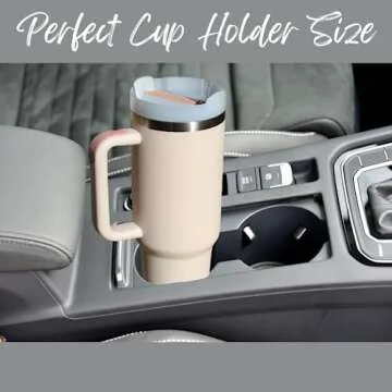 40oz Insulated Tumbler, Reusable Vacuum Quencher Tumbler with Straw, Leak Resistant Lid, Insulated Cup, Maintains Cold, Heat, and Ice for Hours (Cream)