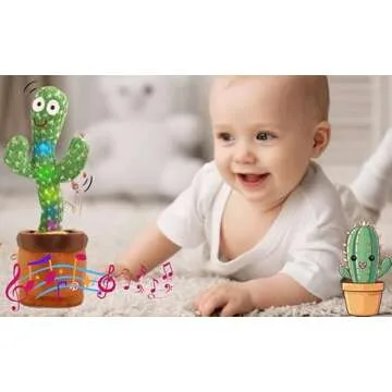 Pbooo Dancing Cactus Toy - Interactive Talking Plush for All Ages