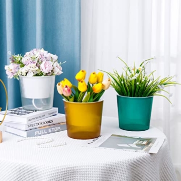 Jspupifip Self Watering Pots - 6 Inch Stylish Planters