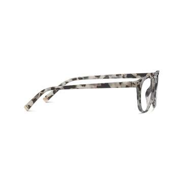 Peepers by PeeperSpecs Canyon Round Blue Light Blocking Reading Glasses, Gray Tortoise, 49 + 2