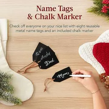 Best Choice 3ft Christmas Stocking Holder Stand with Hooks