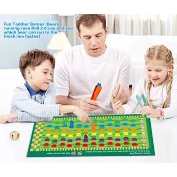 NEOROD Rainbow Counting Bears Educational Toy Set for Kids