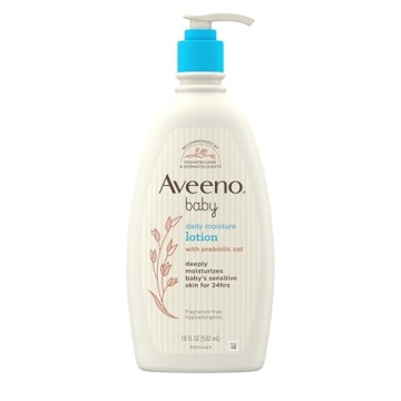 Aveeno Baby Daily Moisture Body Lotion for Sensitive Skin, Hypoallergenic Moisturizing Baby Lotion w...