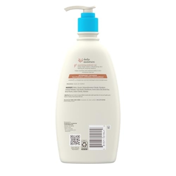 Aveeno Baby Daily Moisture Body Lotion for Sensitive Skin, Hypoallergenic Moisturizing Baby Lotion with Nourishing Oatmeal to Deeply Moisturize Baby's Skin, Fragrance-Free, 18 fl. oz