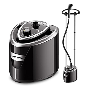 Professional Steamer for Clothes, Anthter 1500W Powerful Full Size Garment Steamers, 35s Fast Heat-u...