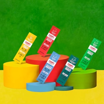 Chomps Snack Size Grass-Fed Italian Beef Jerky Snack Sticks 0.5oz 24-Pack - Keto, Paleo, Whole30, 4g Lean Meat Protein, Gluten-Free, Zero Sugar Food, Non-GMO Chomplings