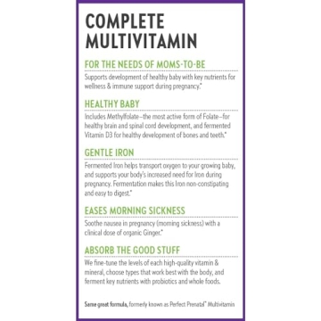 Natural Prenatal Vitamins for Healthy Baby & Mom