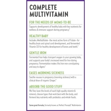 Natural Prenatal Vitamins for Healthy Baby & Mom