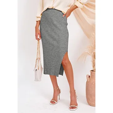 HERBATOMIA Elegant Women’s Midi Pencil Skirt - Stylish Comfort