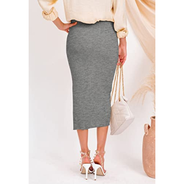 HERBATOMIA Elegant Women’s Midi Pencil Skirt - Stylish Comfort