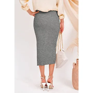 HERBATOMIA Elegant Women’s Midi Pencil Skirt - Stylish Comfort