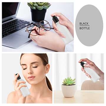 Tekson 1.7oz Frosted Glass Spray Bottle for Travel