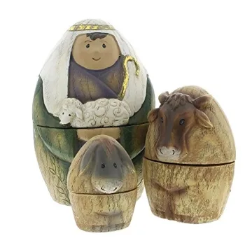 Roman Holy Family Nativity Nesting Dolls Set of 9