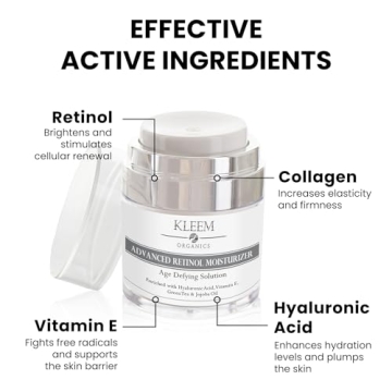 Kleem Organics Retinol Moisturizer - Anti-Aging for All Skin Types
