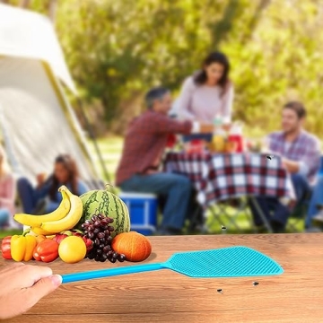 Durable 5 Pack Plastic Fly Swatter for Indoor and Outdoor Use