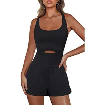 Stylish Women's Athletic Romper - Comfort Meets Functionality