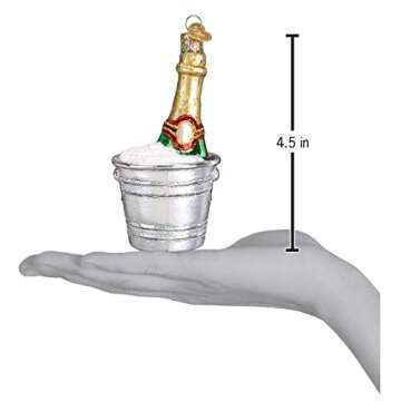 Old World Christmas Ornaments: Adult Beverages Glass Blown Ornaments for Christmas Tree,