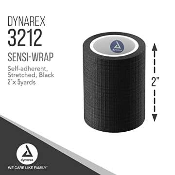 Dynarex Sensi-Wrap Bandage Rolls are a Self-Sticking Wrap Provides Stay in Place Compression. Great ...