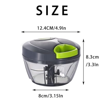 Ourokhome Manual Food Processor Vegetable Chopper Portable Garlic Mincer