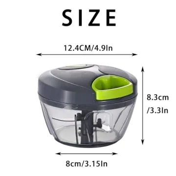 Ourokhome Manual Food Processor Vegetable Chopper Portable Garlic Mincer