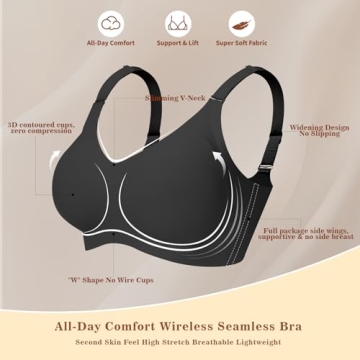 Comfortable Wireless Bra for Women - Seamless Support