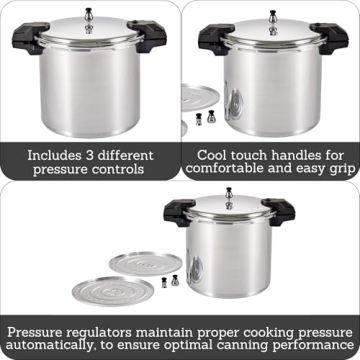 Mirro 22 Quart Pressure Canner for Safe Food Preservation
