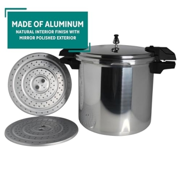 Mirro 22 Quart Pressure Canner for Safe Food Preservation
