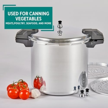 Mirro 22 Quart Pressure Canner for Safe Food Preservation